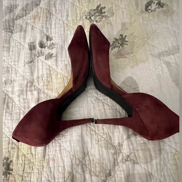 MICHAEL KORS Heels Size 9 Maroon Wine Pointed Toe - Picture 5 of 5